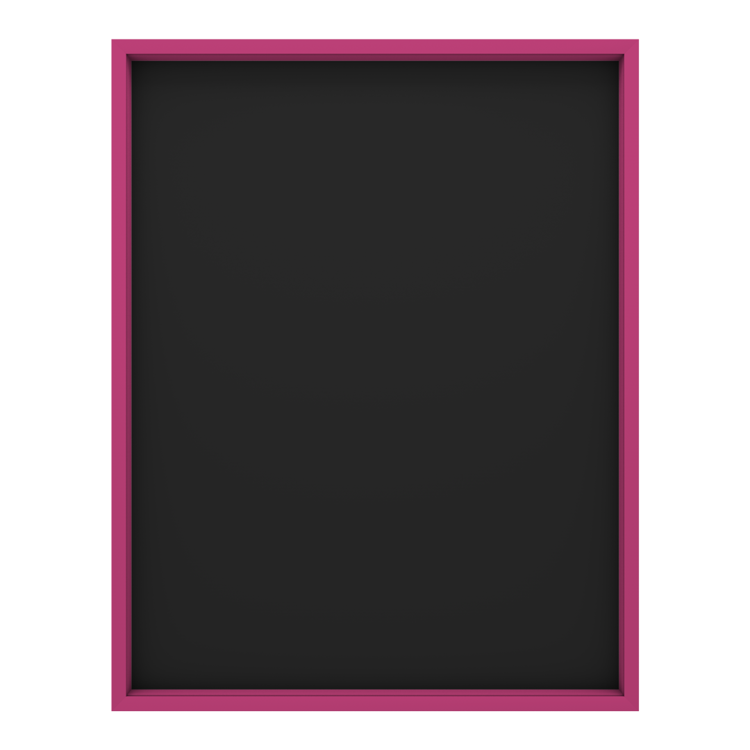 Living.Steel Trikotrahmen für Fußball- und Basketballtrikots – magenta Aluminiumrahmen mit schwarzer magnetischer Rückwand und Acrylglasscheibe, ideal für signierte, getragene oder Sammlertrikots.